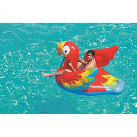 41127 Bouée géante gonflable en forme de perroquet  BESTWAY 230 x 180 cm