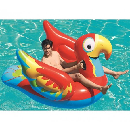 41127 Bouée géante gonflable en forme de perroquet  BESTWAY 230 x 180 cm