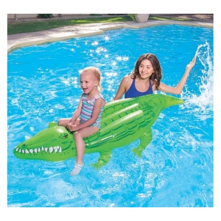 41010 Bouée géante gonflable en forme de crocodile  BESTWAY 167x89 cm