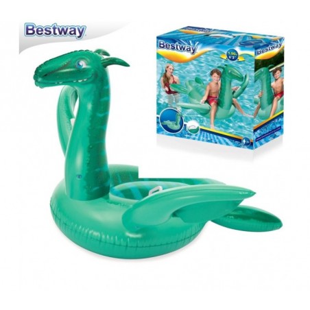 41128 Bouée géante gonflable en forme de Plésiosaure  BESTWAY 180 x 150 cm