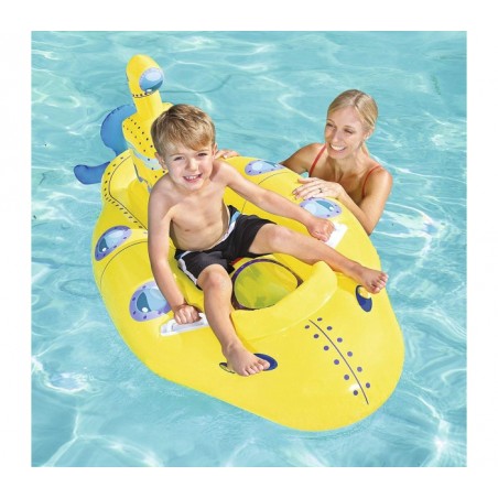41098 Bouée géante gonflable en forme de sous-marin BESTWAY 165 x 86 cm avec poignées
