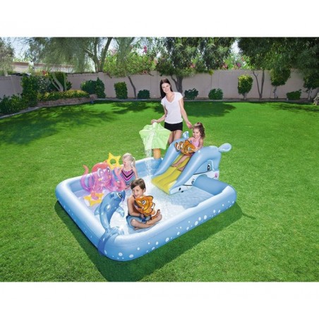 53052 Play center BESTWAY aquarium avec pulvérisateur d'eau 239x206x86 animaux