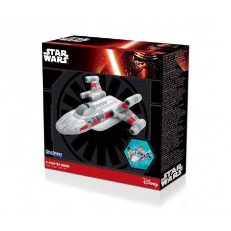91206 Bouée géante gonflable en forme de navire X-Fighter Star Wars BESTWAY 150x140cm pour enfant