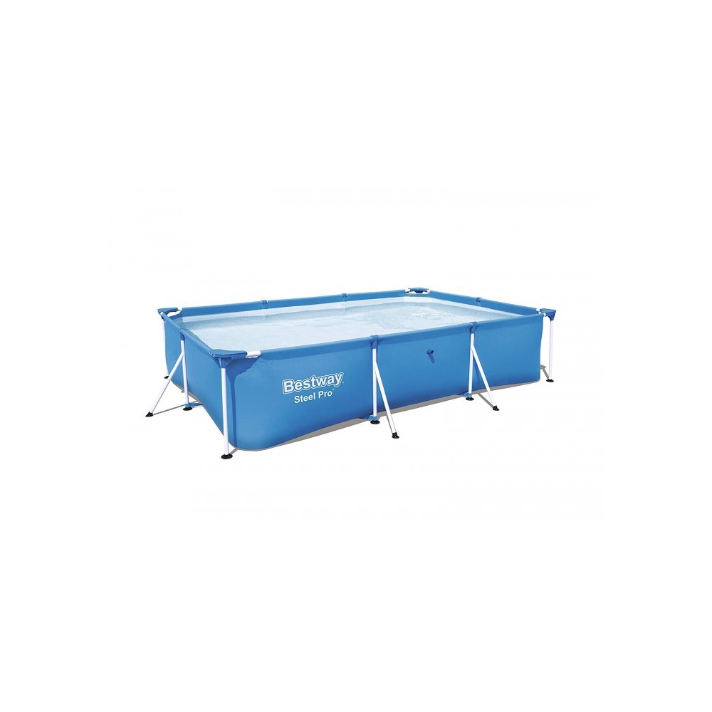 56404 Piscine BESTWAY steel pro fame rectangulaire 300x201x66 cm. 3 300 Lt.