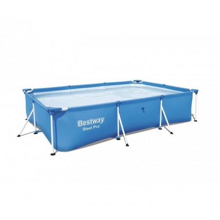 56405 Piscine BESTWAY steel pro fame rectangulaire 400x211x81 cm 5.700 lt.