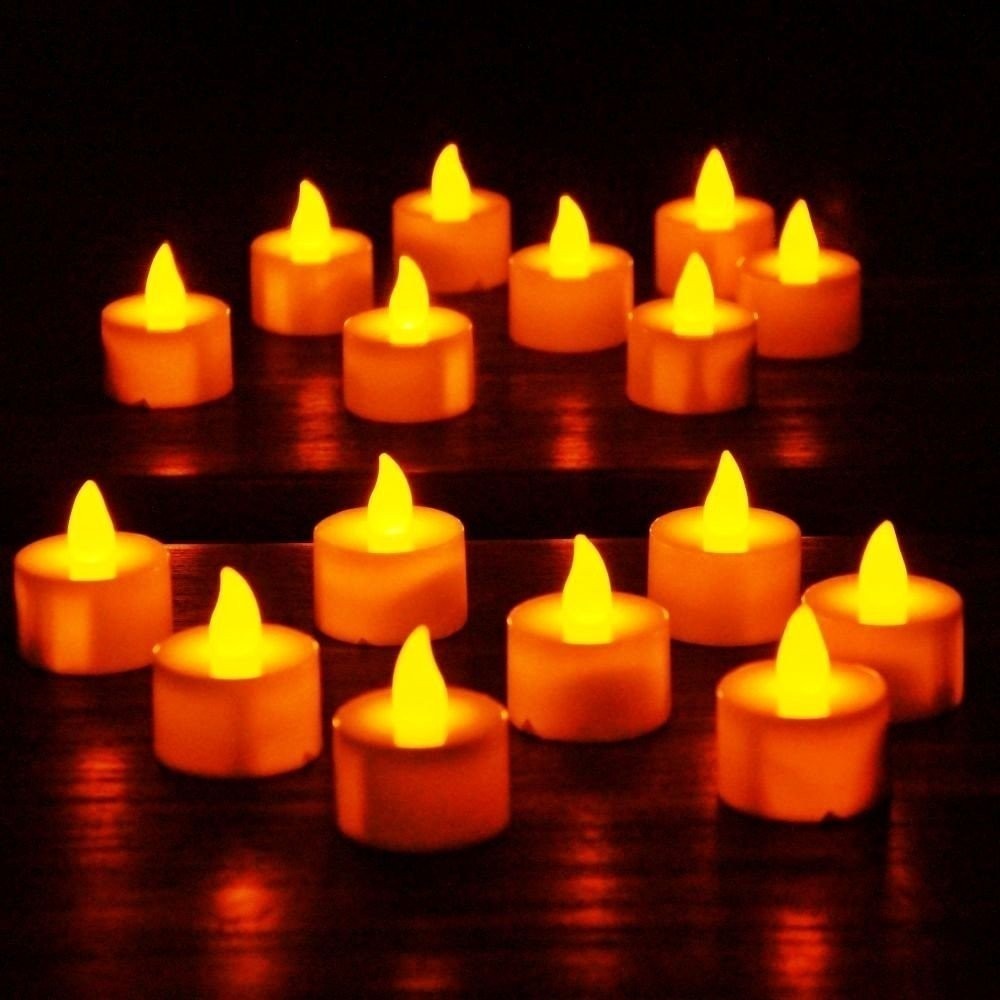 Lot 10 Bougies décoratives LED / effet flamme /...