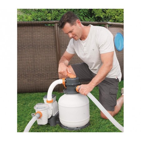 58495 Pompe de filtration à sable BESTWAY pour piscine flowclear 3,785 l / h