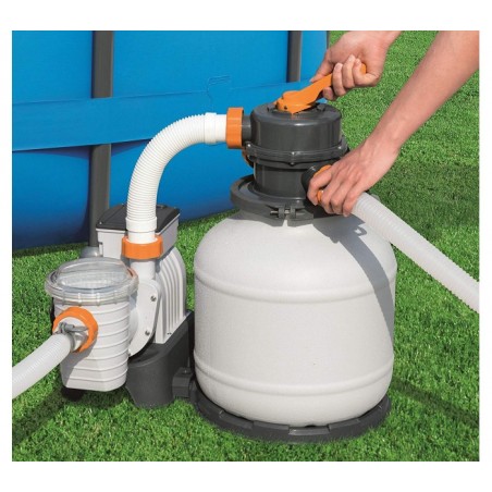 58495 Pompe de filtration à sable BESTWAY pour piscine flowclear 3,785 l / h