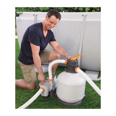 58497 Pompe de filtration à sable BESTWAY pour piscine flowclear 5.678 l/h
