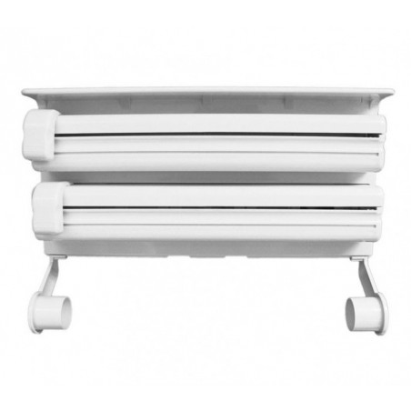 870592 Distributeur TRIPLE papier aluminium film plastique essui-main BLANC