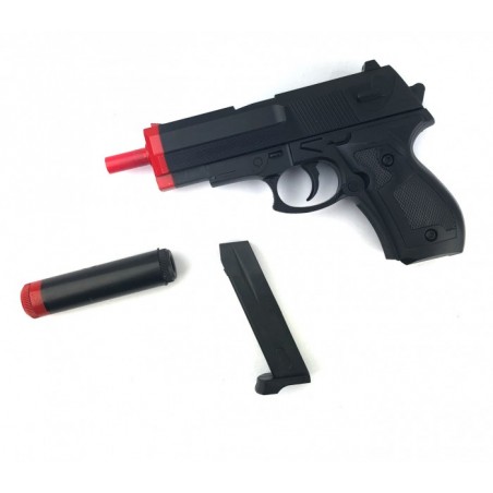 129422 Pistolet-jouet VINPORTEX pour enfants avec balles et chargeur