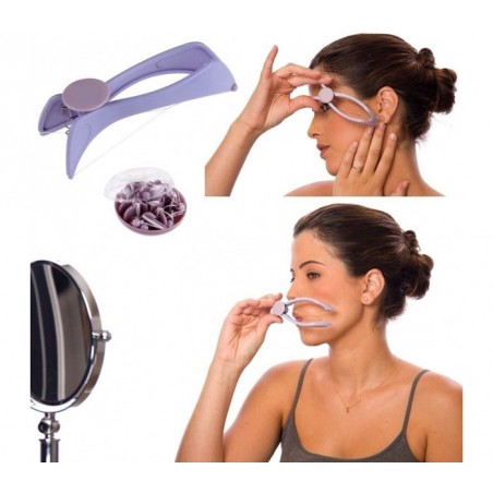 17849 Épilateur pour le visage avec épilation rapide au fil arabe sans douleur