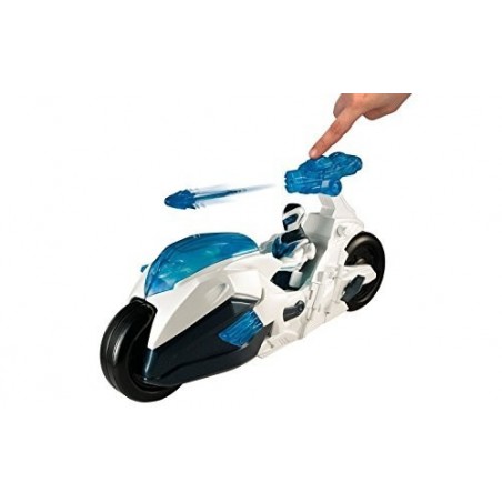 Jouet - turbo max steel - super héro robot avec moto et missiles - MATTEL