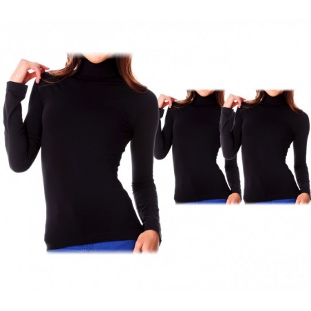 VKA22 Pack 3 Sous-pull thermiques avec intérieur polaire. Col roulé BlackCat