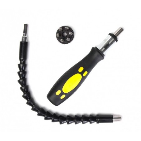 173724 Kit d'extension Snaker pour perceuses et tournevis 30cm avec accessoires