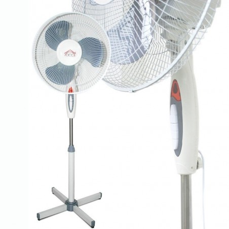 VE1625 Ventilateur sur pied 40cm de diamètre, 3 vitesses 45W 145CM