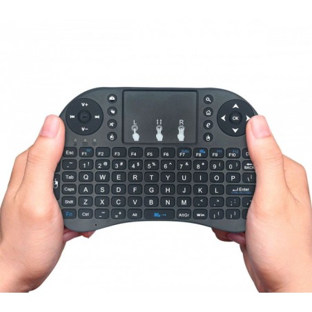 Clavier sans fil Mini Qwerty avec écran tactile pour Smart TV, Android IOS 2.4