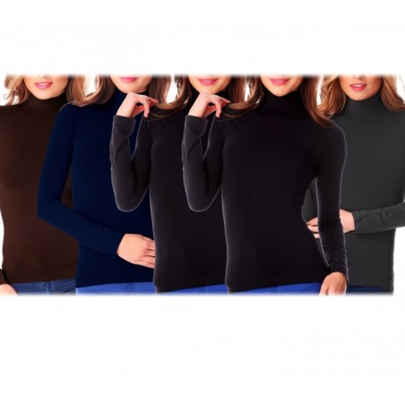 VKA22 Pack 5 sous-pull thermiques avec intérieur polaire. UMA col haut