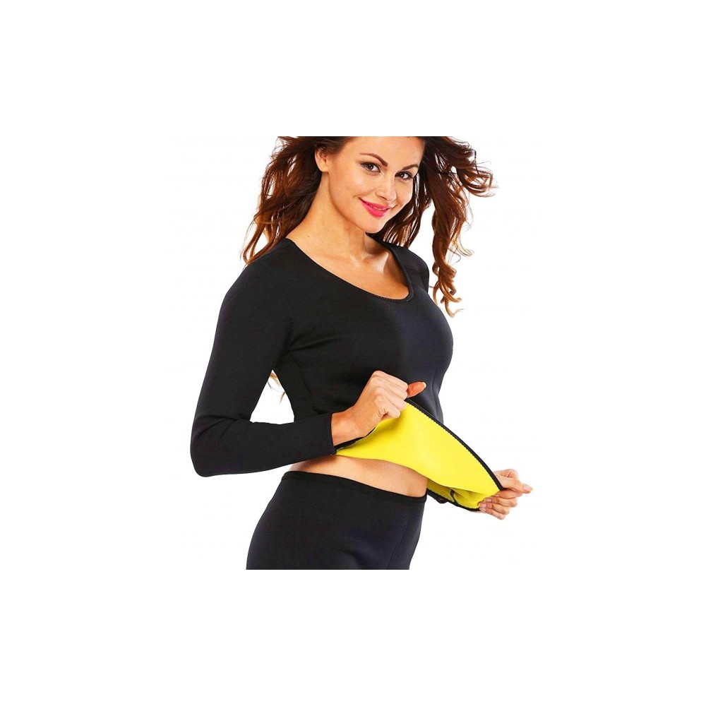 T-shirt fitness effet sauna à manches longues...