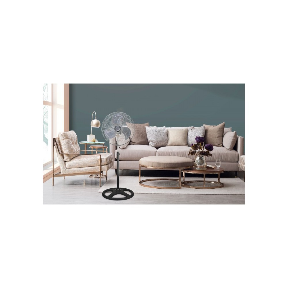 SDS VIP-45 Ventilateur sur pied métallique avec...