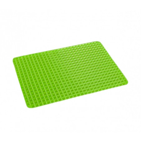 878867 Tapis de cuisson texture pyramide en silicone pour cuisson saine au four