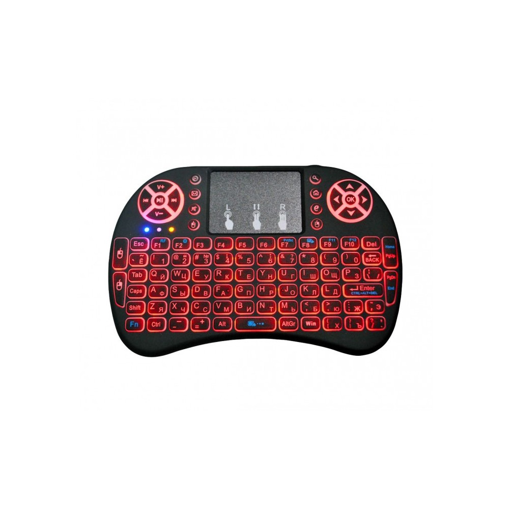 Clavier rétroéclairé sans fil Mini Qwerty avec...