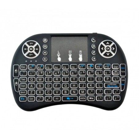 Clavier rétroéclairé sans fil Mini Qwerty avec écran tactile pour Smart TV