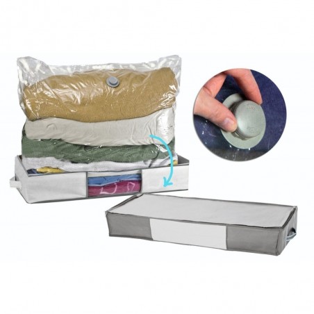 Organizador al vacío de ropa cambio de temporada para ahorrar espacio 80x40x15 cm - WELKHOME
