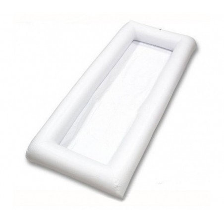 Coussin gonflable en PVC 134x64cm pour boissons ou sandwichs à la piscine ou pique-nique