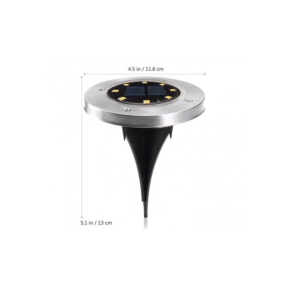 Projecteur de sol énergie solaire 8 LED lumière...