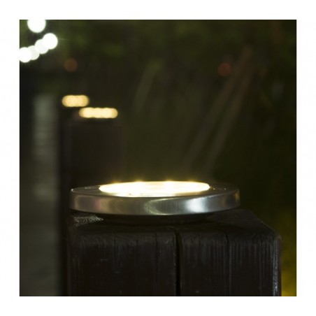 Projecteur de sol énergie solaire 8 LED lumière froide imperméable l'extérieur