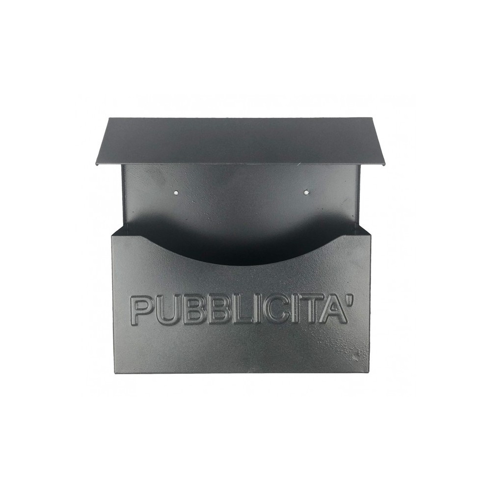 Art. 711 Boîte publicitaire Iron Grey avec protection anti-pluie 32x13x32 cm
