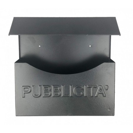 Art. 711 Boîte publicitaire Iron Grey avec protection anti-pluie 32x13x32 cm