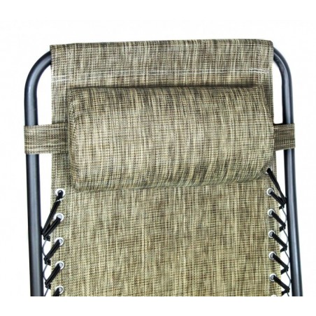 485347 Chaise-longue entièrement inclinable BEIGE EVERTOP GRAVITà ZERO