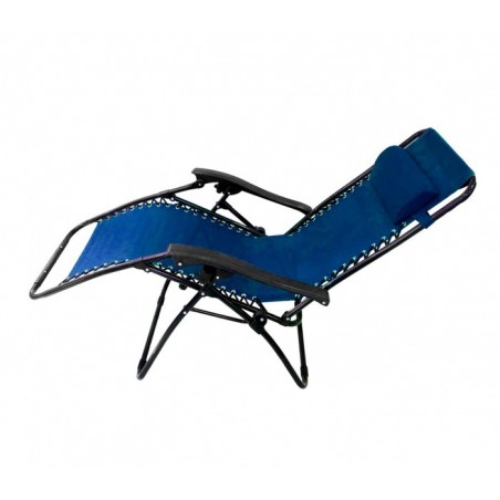 485330 Chaise-longue entièrement inclinable BLEU EVERTOP GRAVITà ZERO