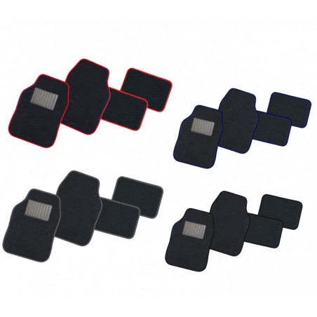 TA051 Ensemble de 4 tapis XONE SPEED avec fond antidérapant en 4 couleurs