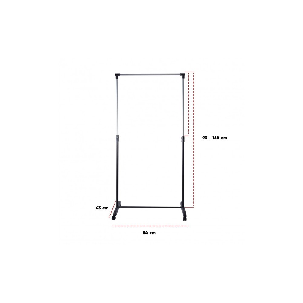 643707 Portant à vêtement à roulettes VestiAmo...