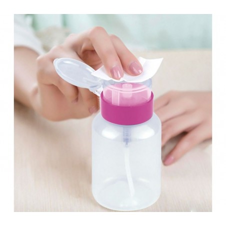 870021 Distributeur professionnel avec pompe pour diluant pour ongles 250 ml
