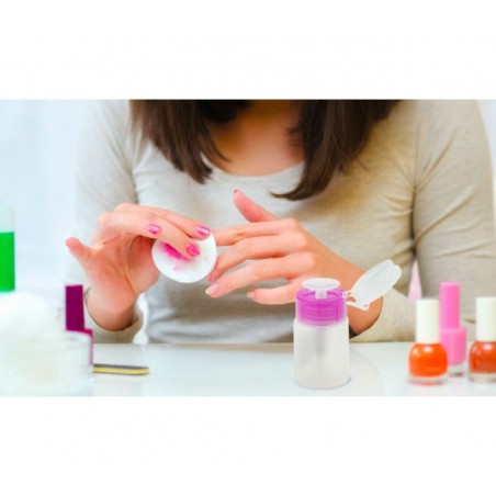 870021 Distributeur professionnel avec pompe pour diluant pour ongles 250 ml