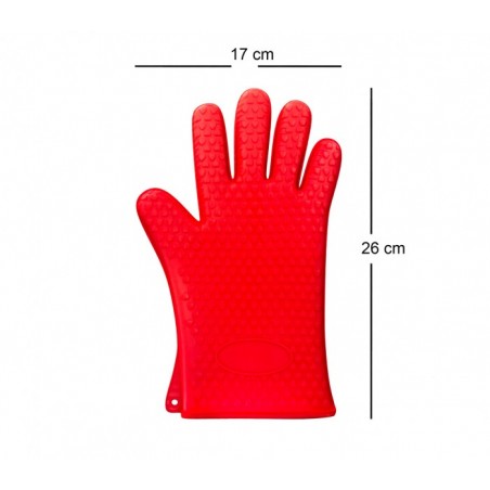 117480 Gant en silicone souple pour four Hot Hands avec antidérapant