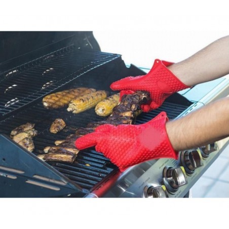 117480 Gant en silicone souple pour four Hot Hands avec antidérapant