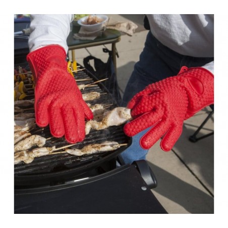 117480 Gant en silicone souple pour four Hot Hands avec antidérapant