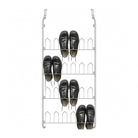 863849 Porte-chaussures  suspendu blanc pour chaussures 12 paires 17x60x145 cm