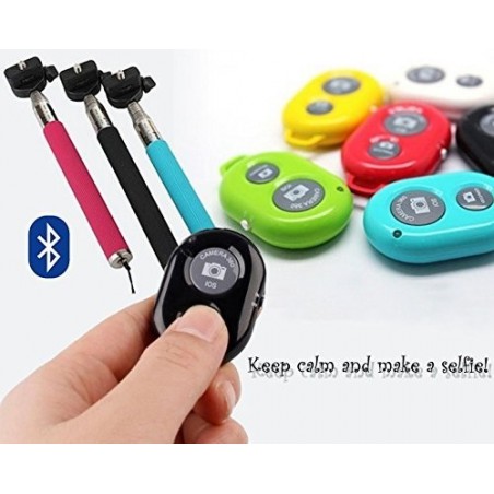 Kit selfie grupal incluye palo asta extensible y control remoto bluethooth 