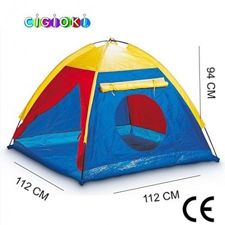 Tienda de campaña infantil en forma de iglú con ventana / 112x112x94 cm Linea Cigiochi Tienda de campaña infantil en forma de iglú con ventana / 112x112x94 cm Linea Cigiochi