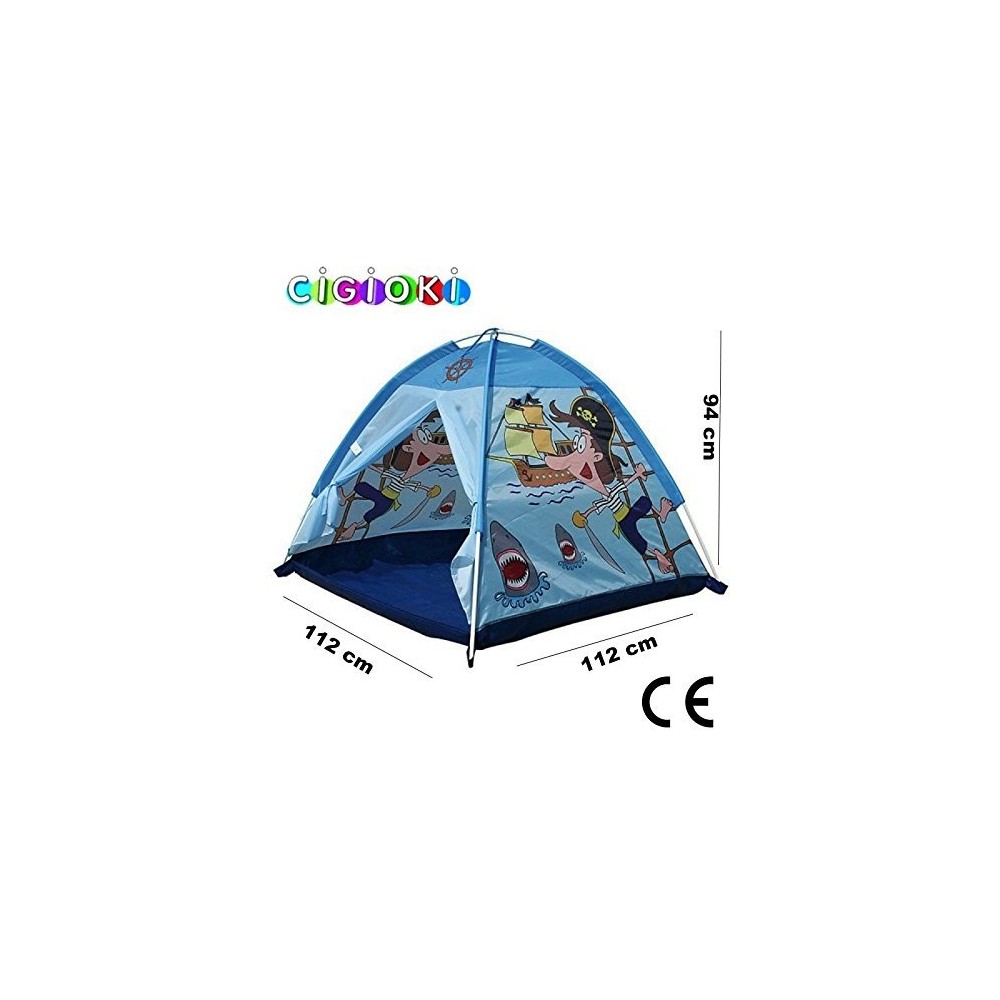 Tienda de campaña infantil en forma de iglú con dibujo barco pirata / 112x112x94 cm Linea Cigiochi