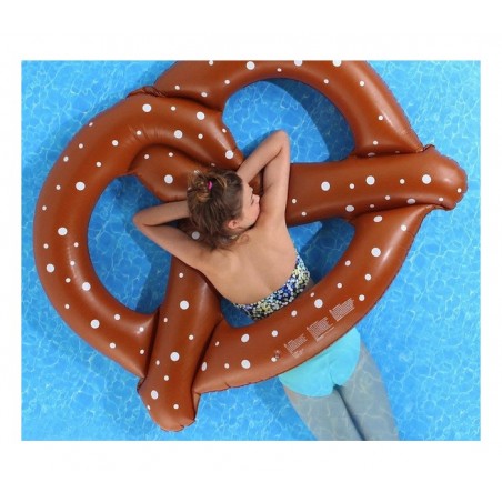 Bouée gonflable géante en forme de Bretzel de 140 cm de diamètre
