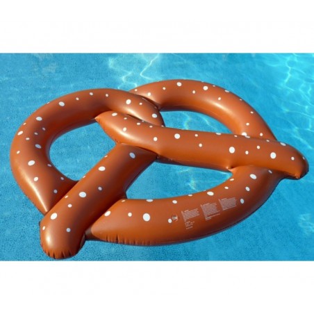 Bouée gonflable géante en forme de Bretzel de 140 cm de diamètre