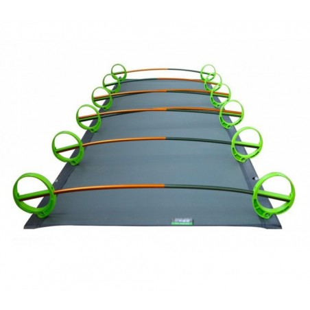 Lit de camping FUBUCA avec système de suspension amovible 180x58x10 cm