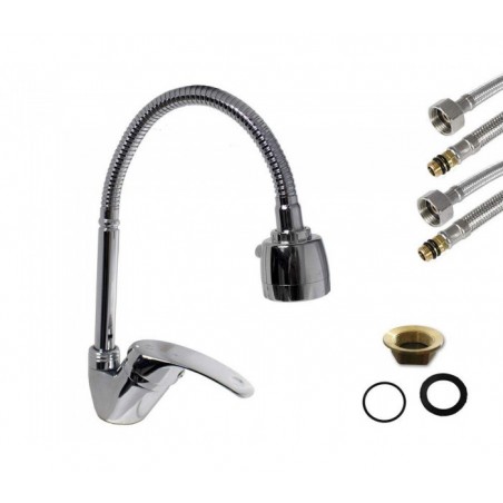 870037 Robinet flexible  MEDUSA FUYILIN à jet double effet